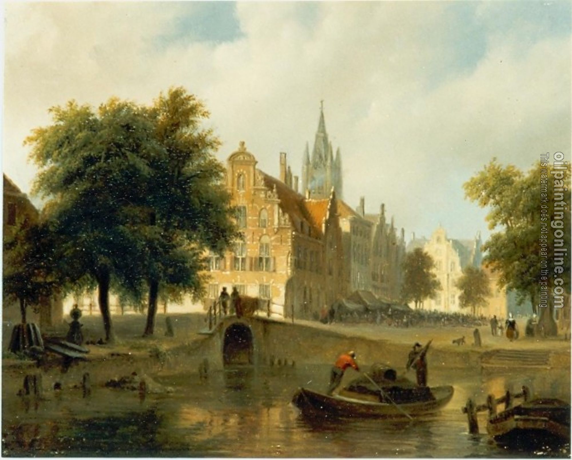 Bartholomeus Johannes Van Hove - Stadsgezicht, Delfzijl